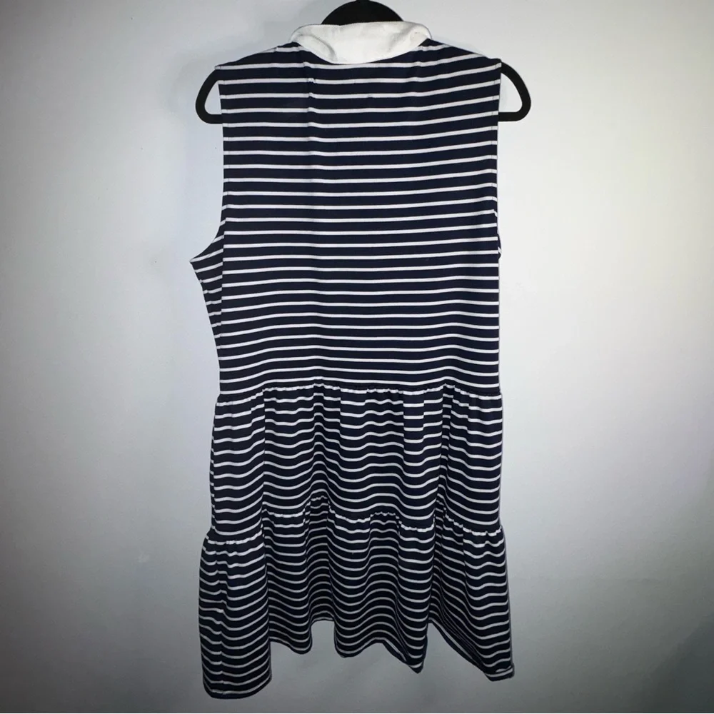 Nautica Jeans Navy and White Striped Dress - Picture 7 of 7